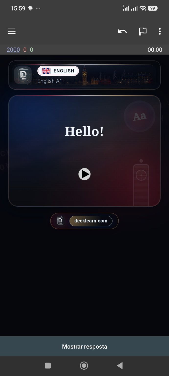 英语卡片正面 Hello